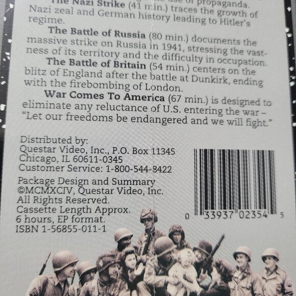 Frank Capra Why We Fight VHS Collection World War II Documentary History New - Picture 7 of 8